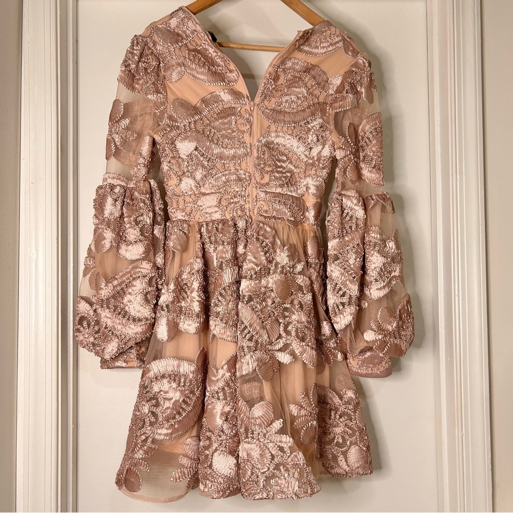 CQ by CQ Elegant Floral Embroidered Dress - Size Small - Picture 5 of 15